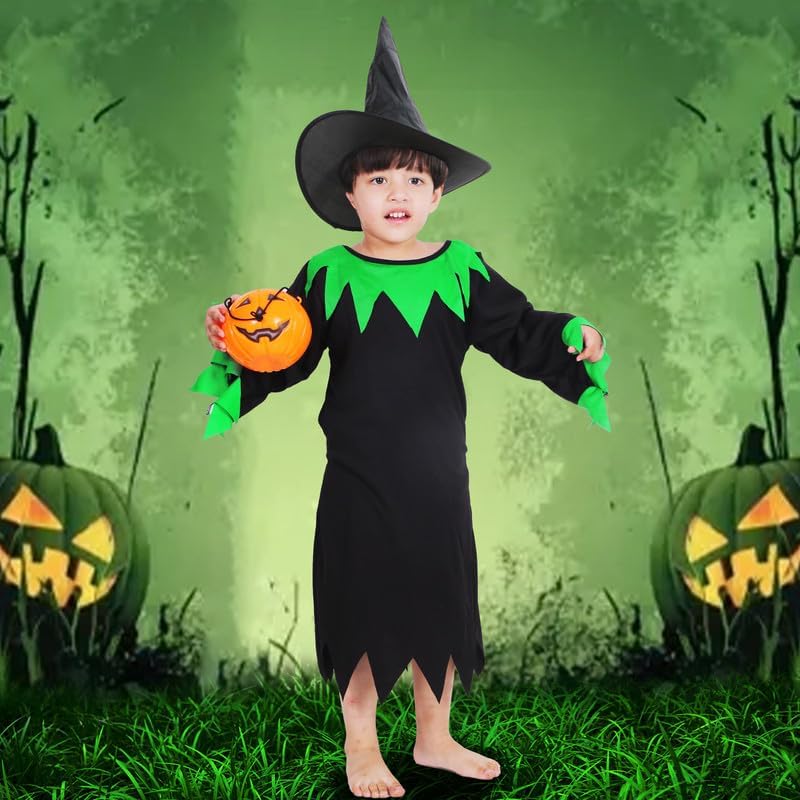 Image of Sarvda Halloween Dress | Costume and Accessories | For Girls and Boys | Haunted Horror Theme Party Vampire Witch Ghost Skeleton Draculla Pumpkin Scary Cosplay Dress