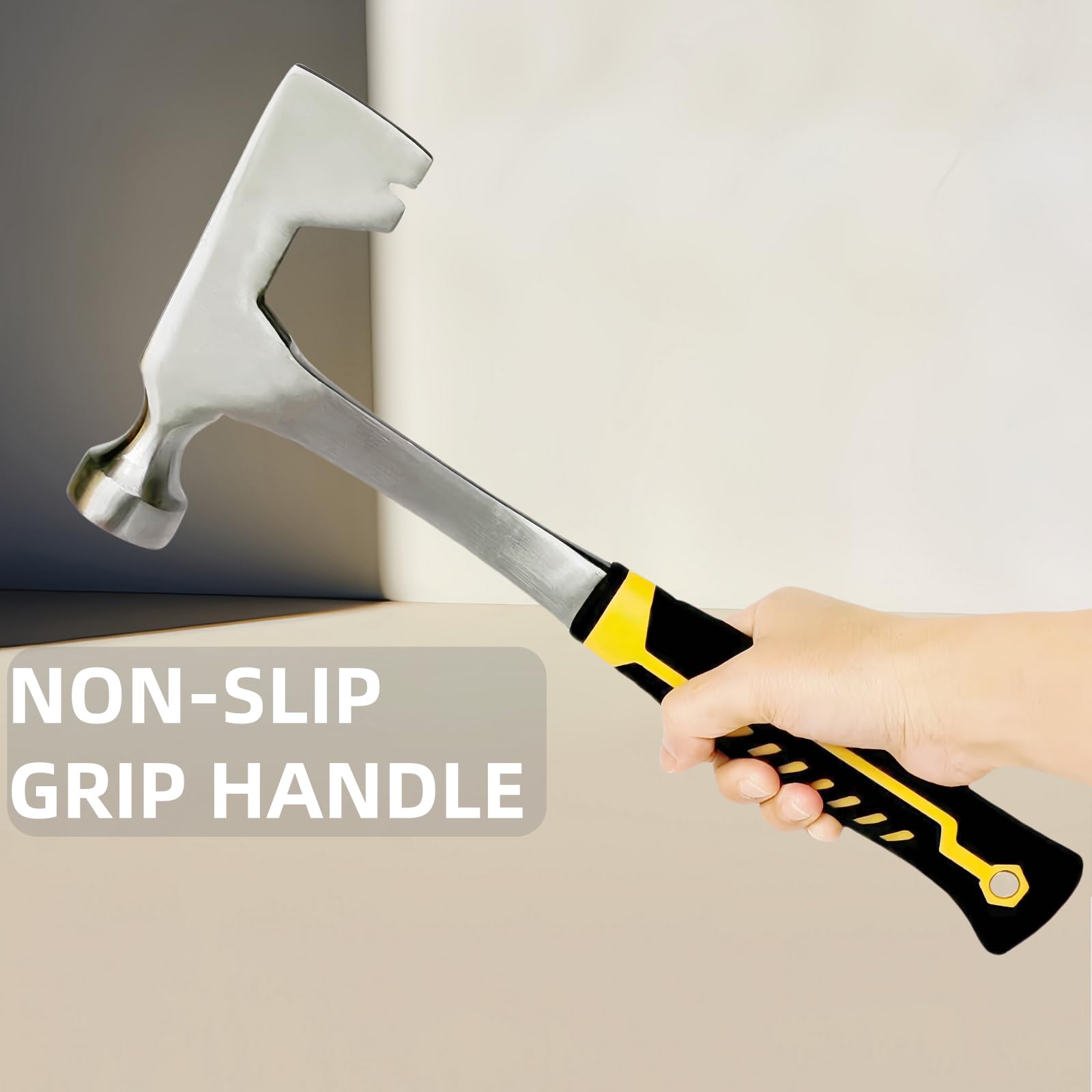 Drywall Hammer Hatchet - 14 oz Milled Face -3