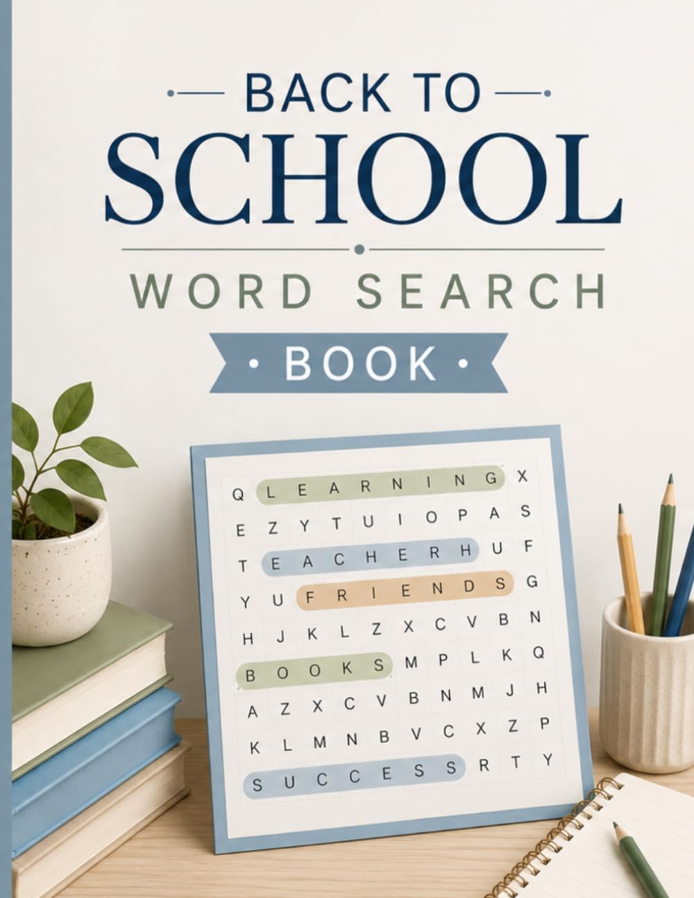 Back to School Word Search Book: School-Themed Brain Games for Puzzle Lovers