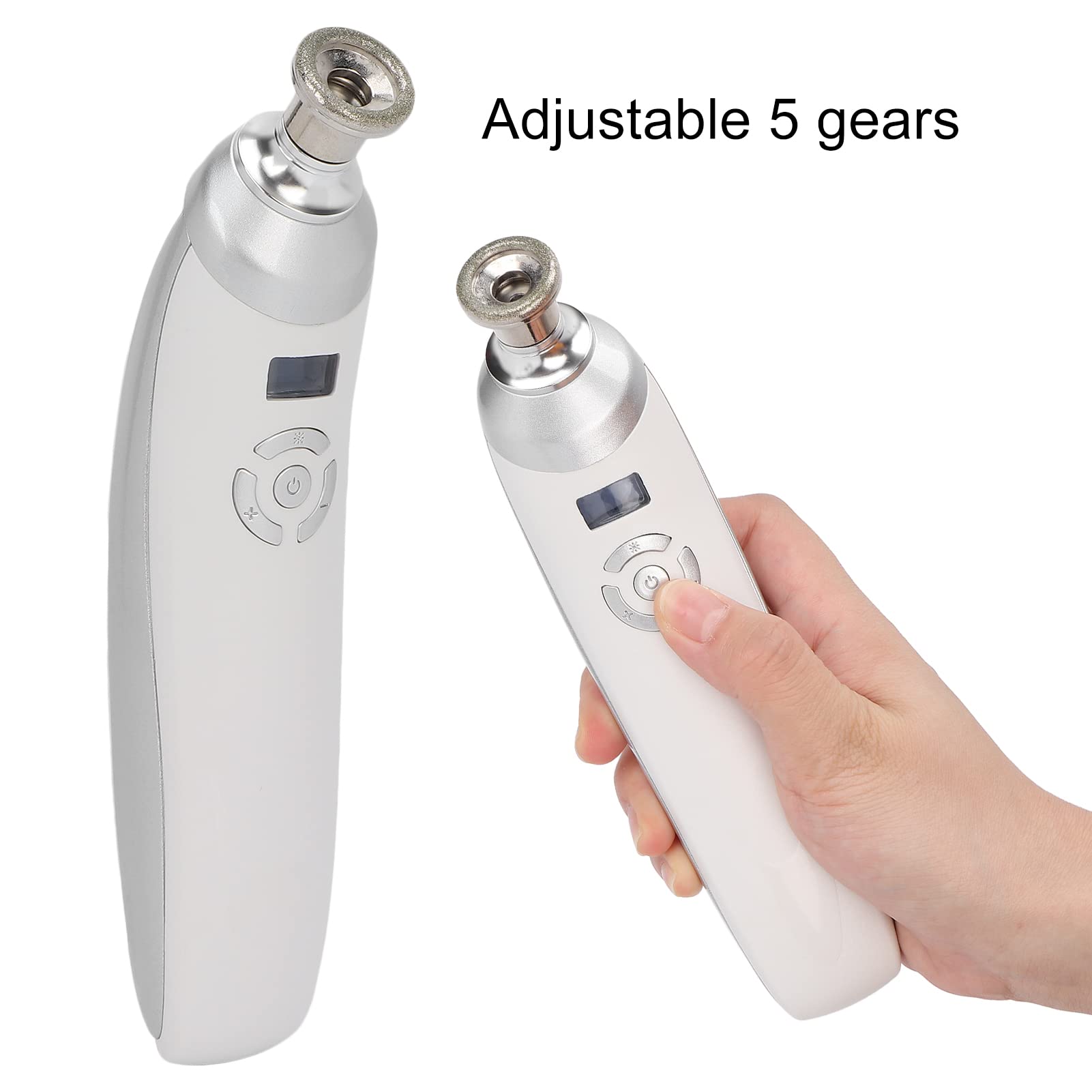Machine de microdermabrasion diamant tenue dans la main, aspirateur de pores professionnel pour salon de soins de la peau