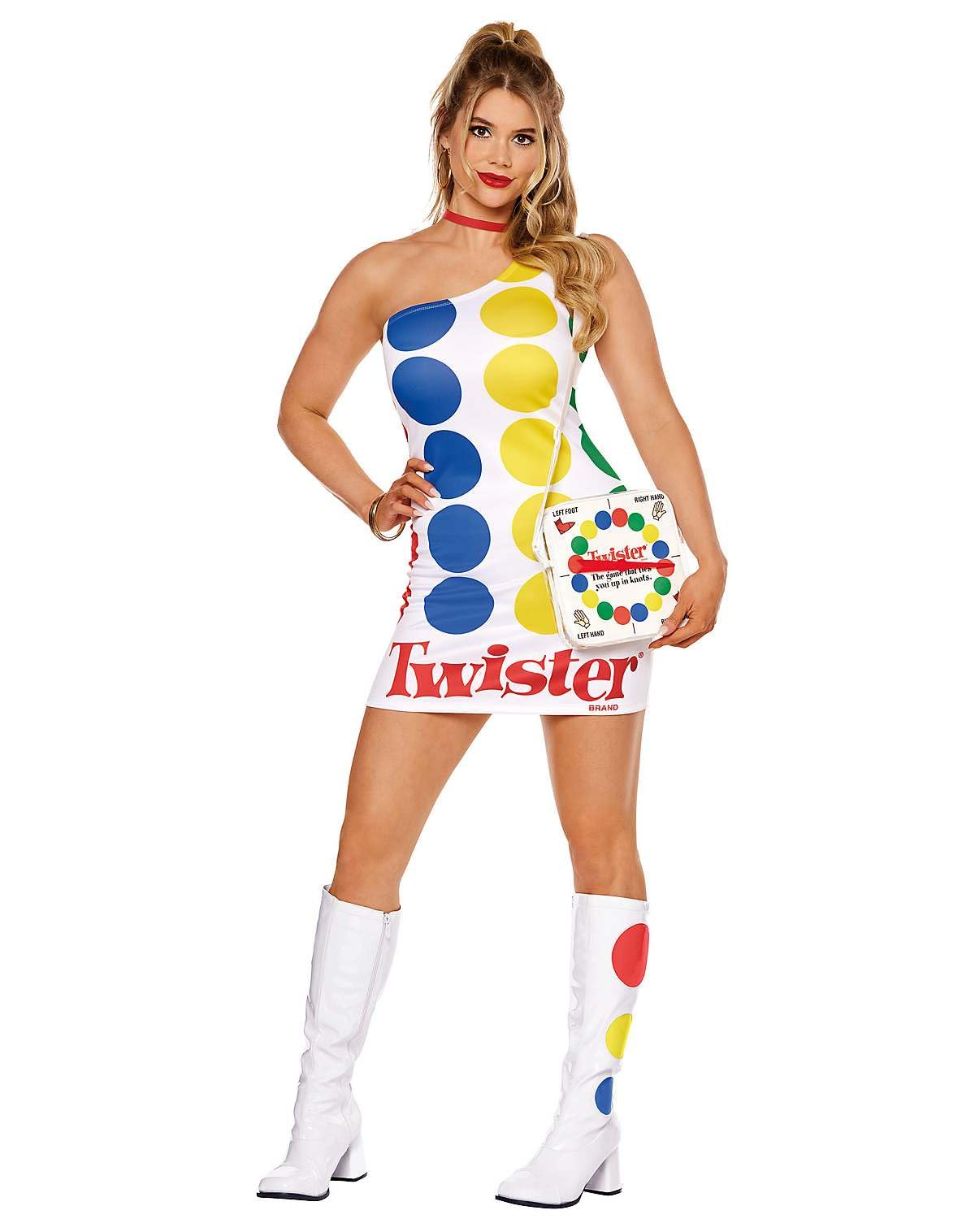 Spirit Halloween Hasbro Adult Twister Game Dress Costume, Officially Licensed, Board Game Dress, Halloween Outfit