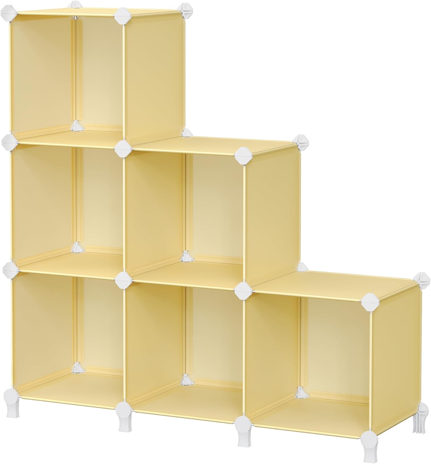 SONGMICS 6 Cube Storage Unit, Modular Plastic Cube Storage Organiser