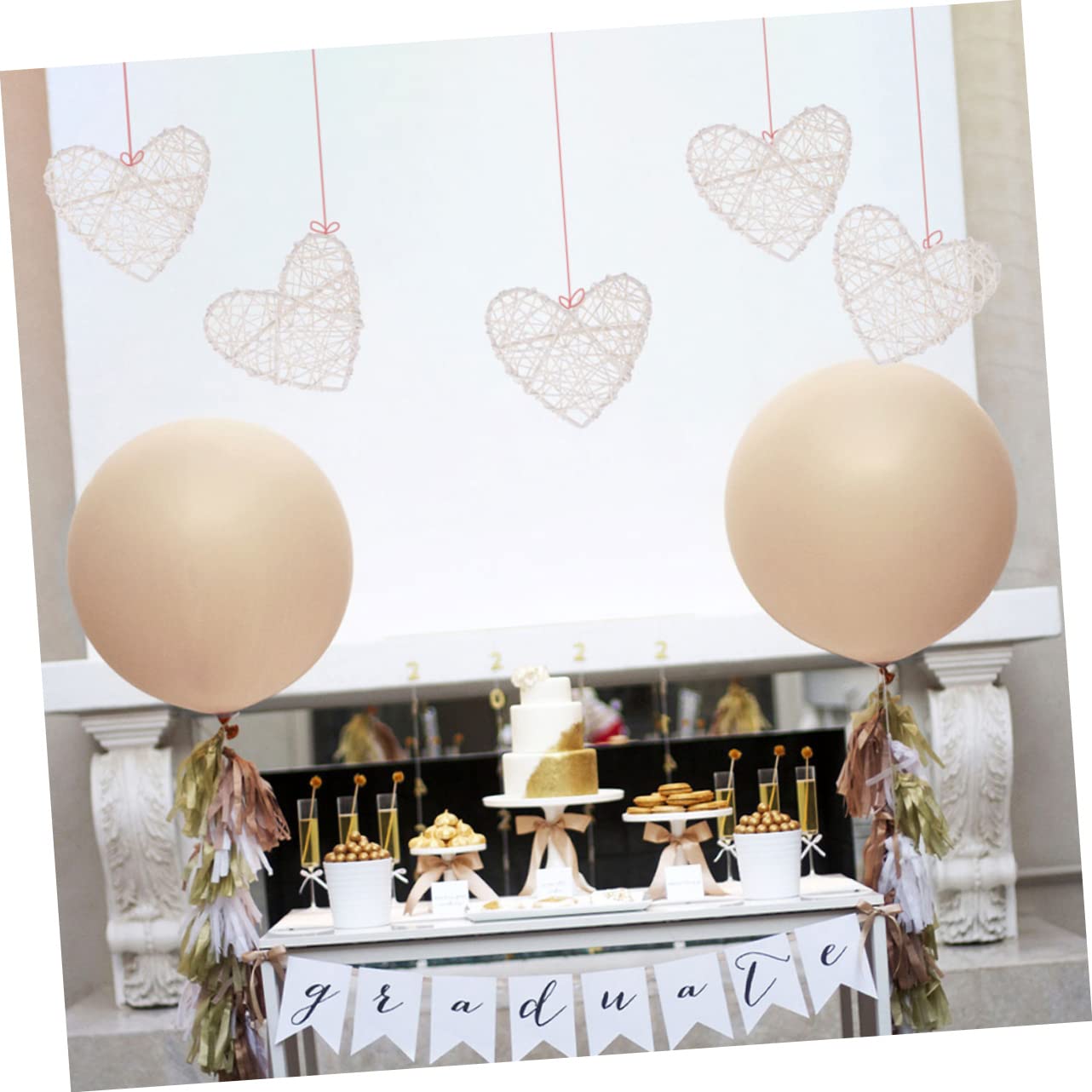 Alipis 20stücke Rattan Herz Hängende Deko Für Hochzeiten Valentinstag Und Festliche Anlässe Kreative Rattan Deko Für Vasen Und Tischgestaltung