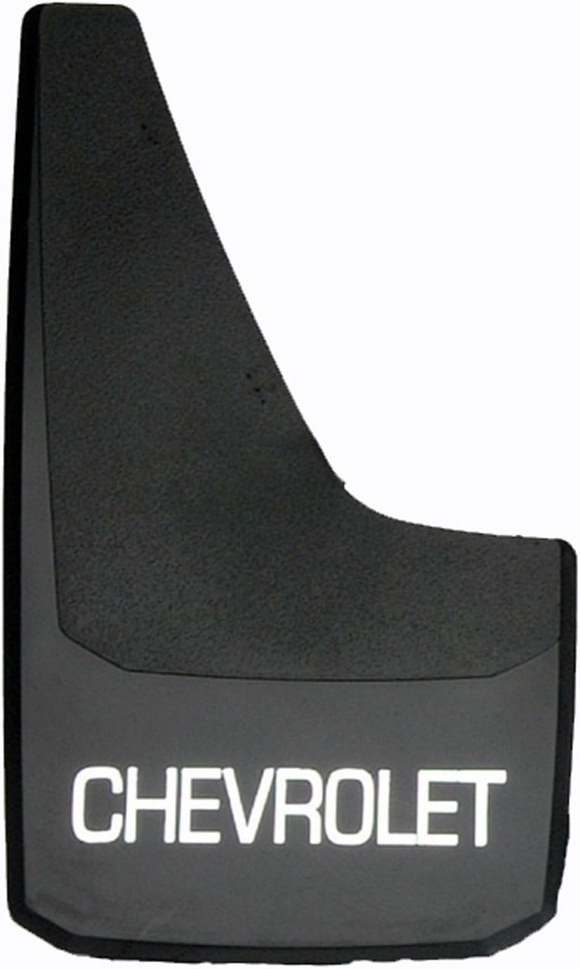 RoadSport 4319 'C' Series Universal Fit Premiere Splash Guard (Black with Chevrolet - 18" Height x 10-3/8" Wide)