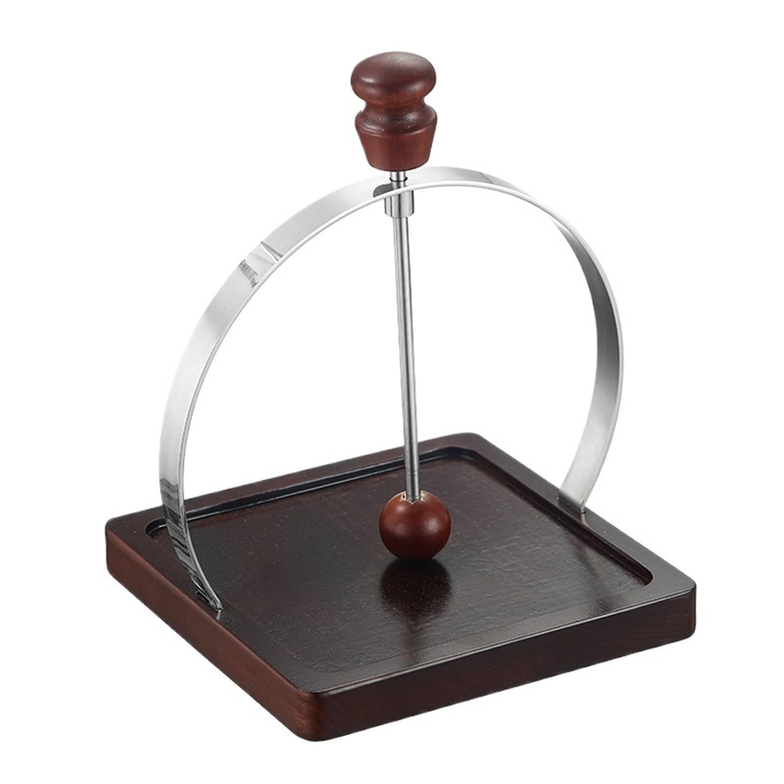 Soporte de pañuelos for Hotel, restaurante occidental, soporte papel for servilletas, servilletero mesa madera maciza, Clip for caja for tienda Sushi y café para Cocina(Brown)