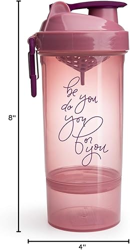 Miniatura 7 de Smartshake - Botella agitadora con citas motivacionales  Taza agitadora de proteínas de 27 onzas  Contenedor acoplable para proteínas o suplementos