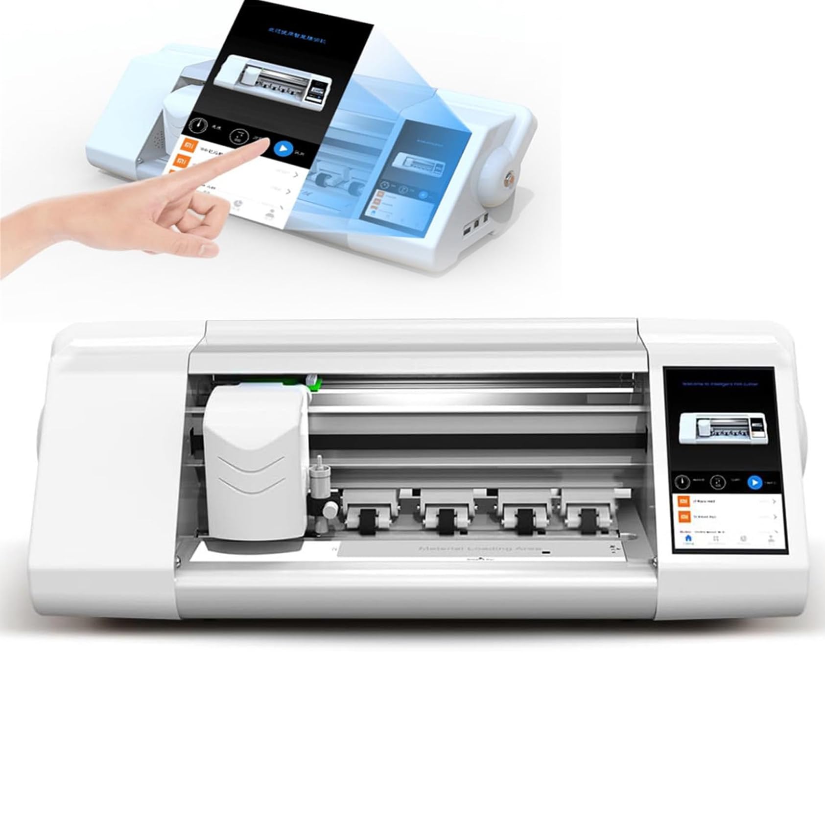 Coupeur de protection d'écran hydrogel à alimentation automatique, machine de découpe de film intelligente pour des protecteurs d'écran précis de téléphone portable et de tablette