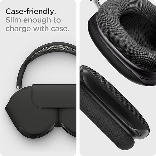 Miniatura 7 de Spigen Funda para AirPods Max, ajuste urbano diseñado para accesorios AirPods Max, fundas de tela de nailon de alta calidad, color negro