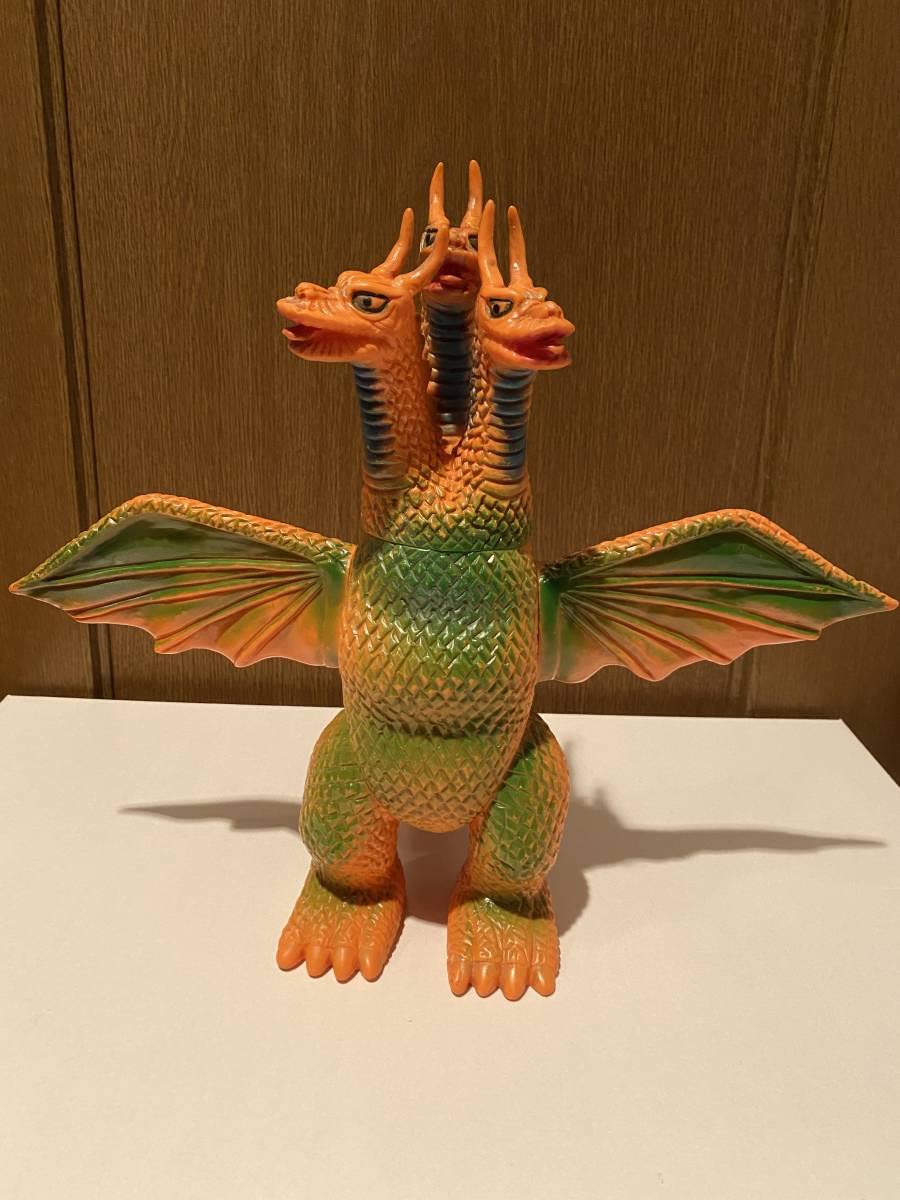 ブルマァク ソフビ ジャイアントキングギドラ 未塗装 当時物