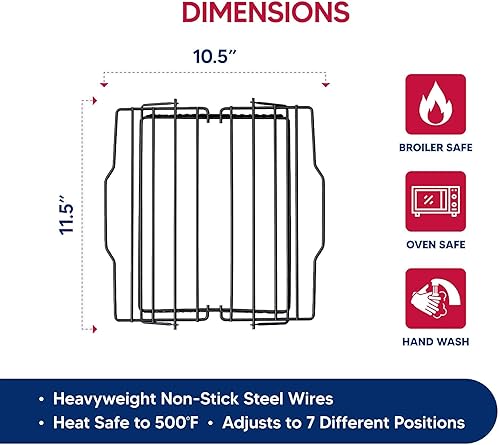 Vista 28 de HIC Harold Import Co. - Parrilla ajustable Plateado