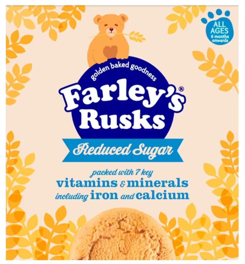 Heinz Farleys Rusks Reduced Sugar 300g - 2 Pack