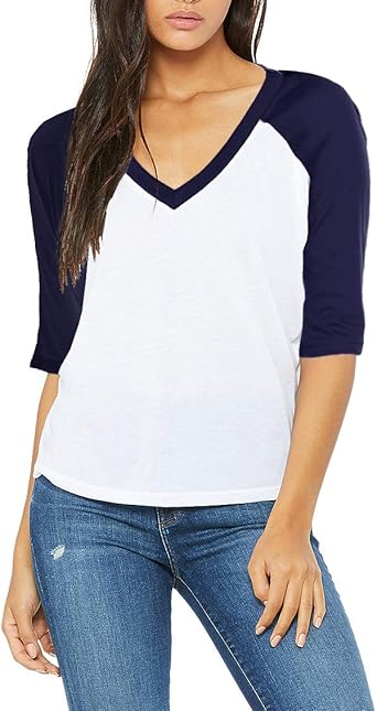 v neck baseball shirts