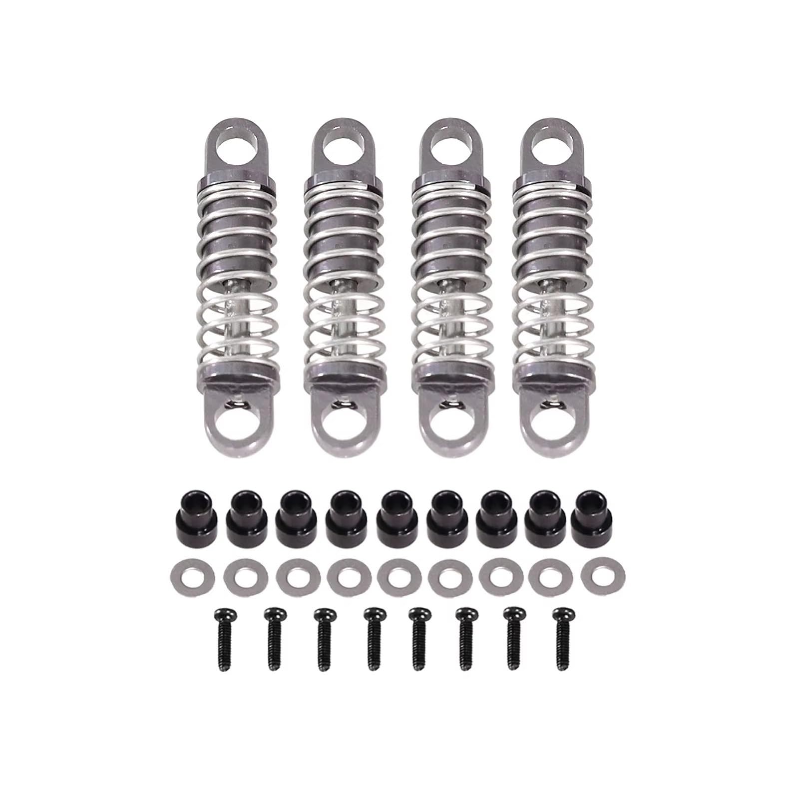Ammortizzatore RC per WLtoys 284131 K969 K979 K989 K999 P929 P939 1/28 RC Car Parts Accessories Ammortizzatore Metallo per aggiornamento(Silver)