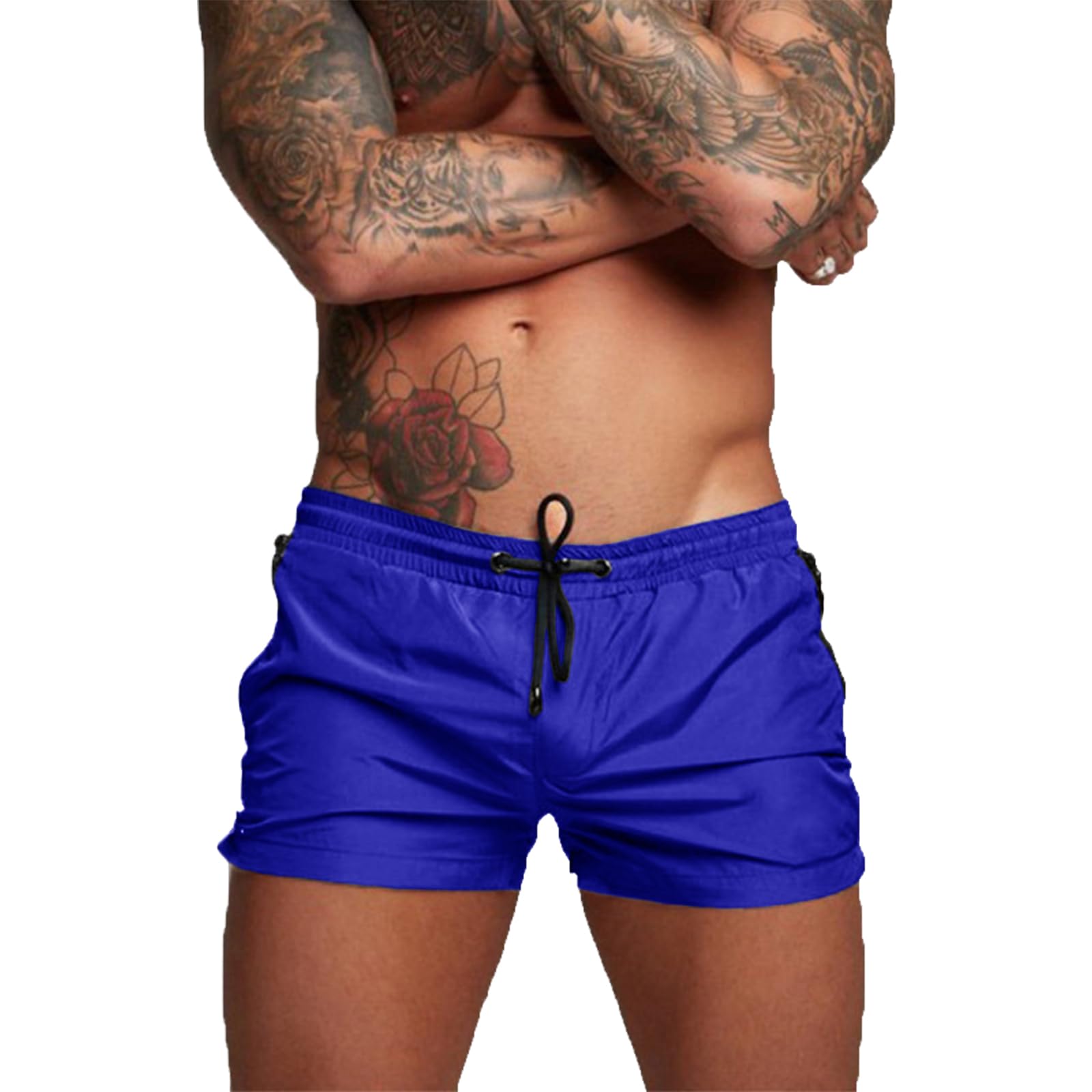 TMEOG Badehose für Herren Schnelltrocknend Badeshorts Kurz Herren Badehose Männer Schwimmhose Boxer Kurze Hose Schwimmshorts mit Reissverschluss