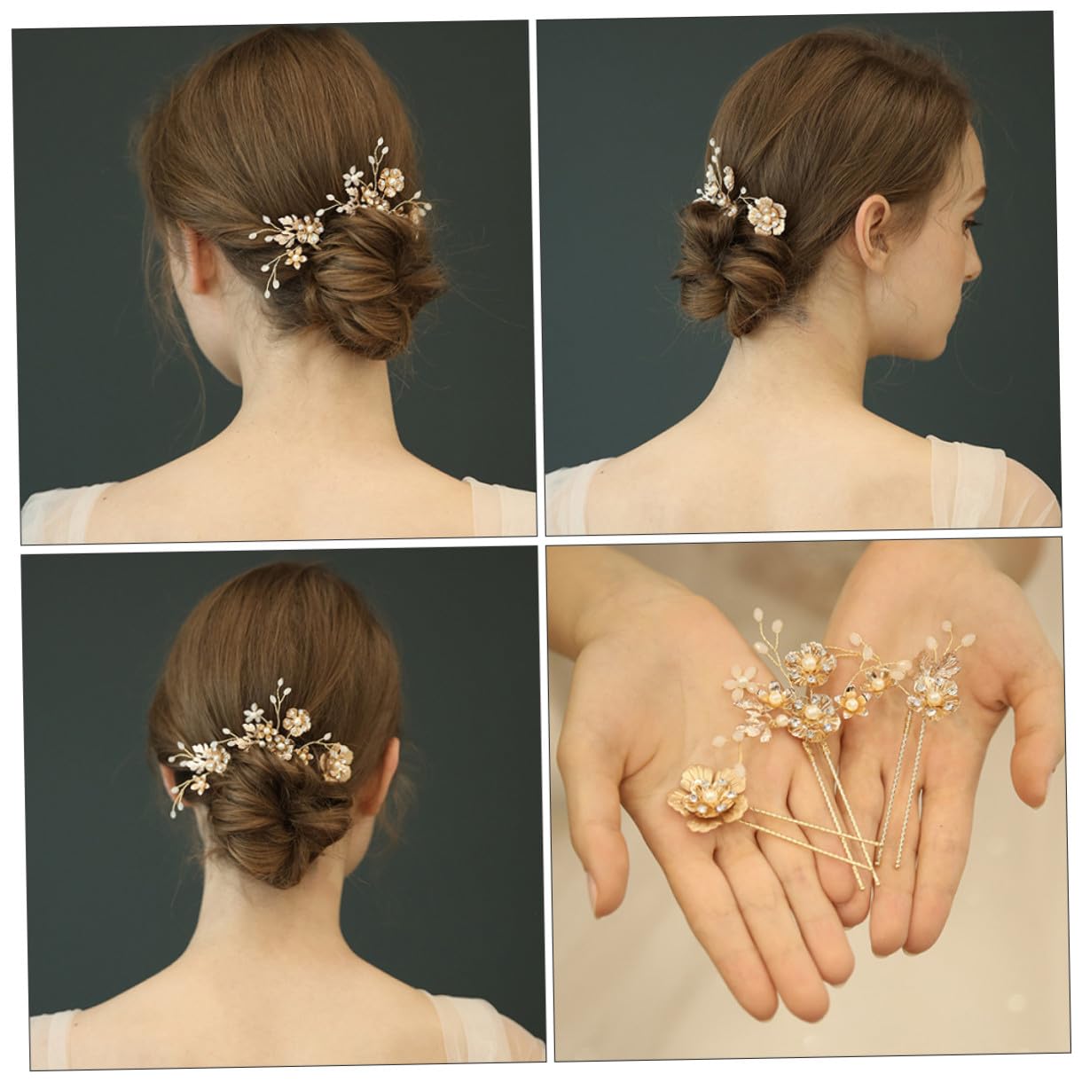 FOMIYES 9piezas Horquillas Cabello Diseño De y Pedrería Para Novias Accesorios De Boda y