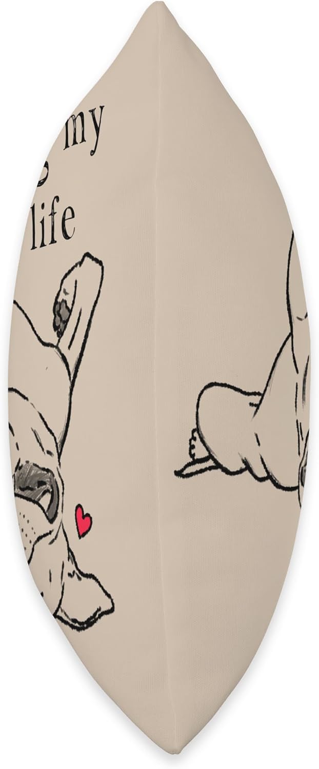 Funny Pit Bull, Smiling Pitbull, Goofy Pittie, Best Life Dog Throw Pillow