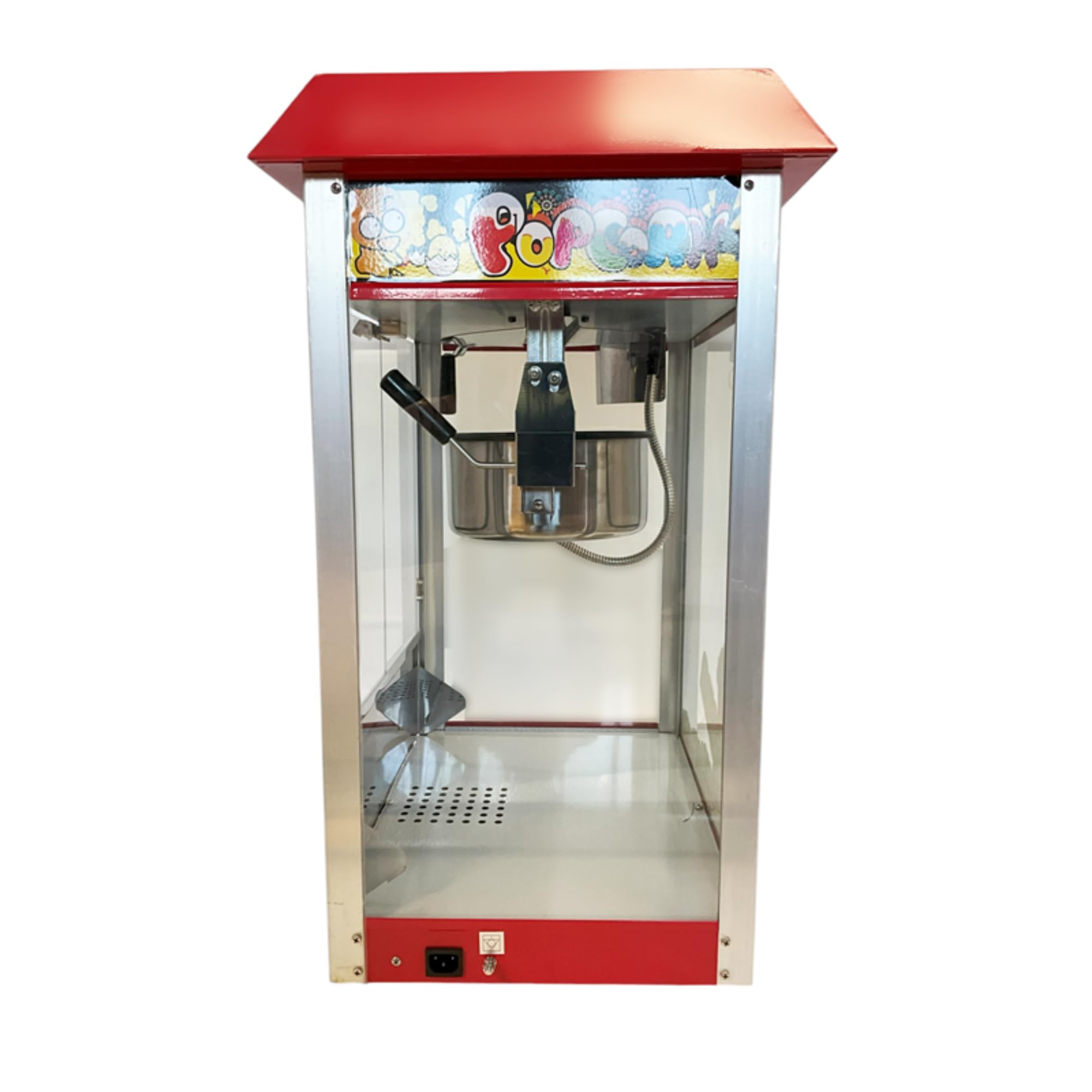 Machine à Pop-Corn Professionnelle - 1440W - Cuve Antiadhésive 2,2L - Éclairage LED - Maintien au Chaud