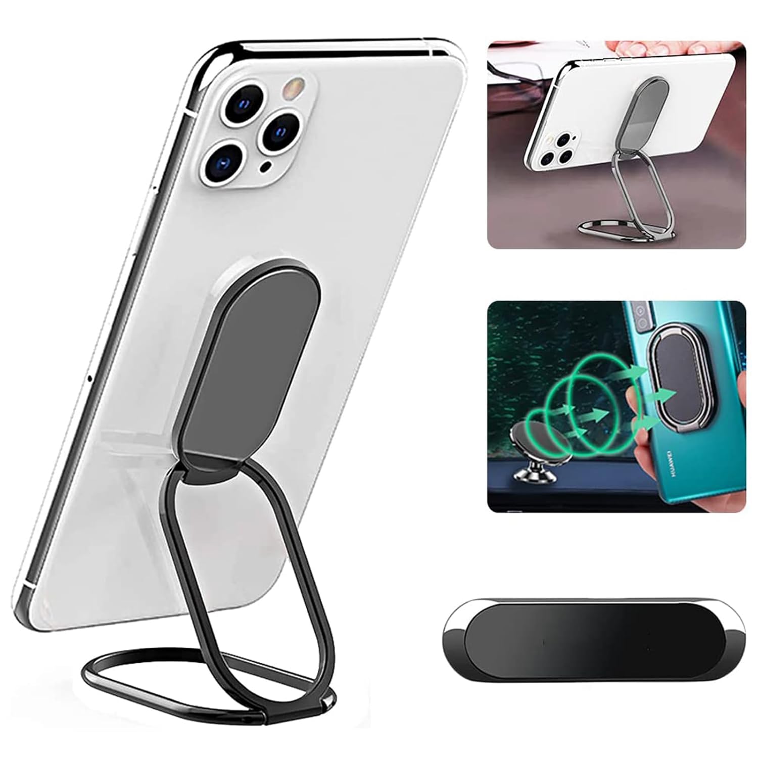 Foldable Magnetic Ring Holder,Mobile Back Holder, Phone Back Stand, 3M Adhesive Desktop Lazy Bracket for Most Smartphones Foldable Magnetic Ring Holder,Mobile Back Holder, Phone Back Stand, 3M Adhesive Desktop Lazy Bracket for Most Smartphones