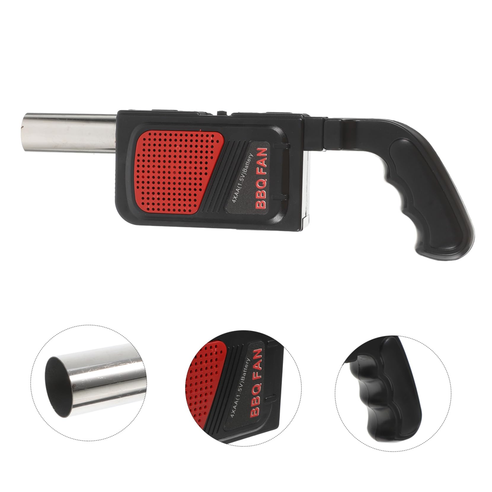 iplusmile Soffiatore Elettrico per Barbecue Esterno, 2 Pezzi, 4 Aa