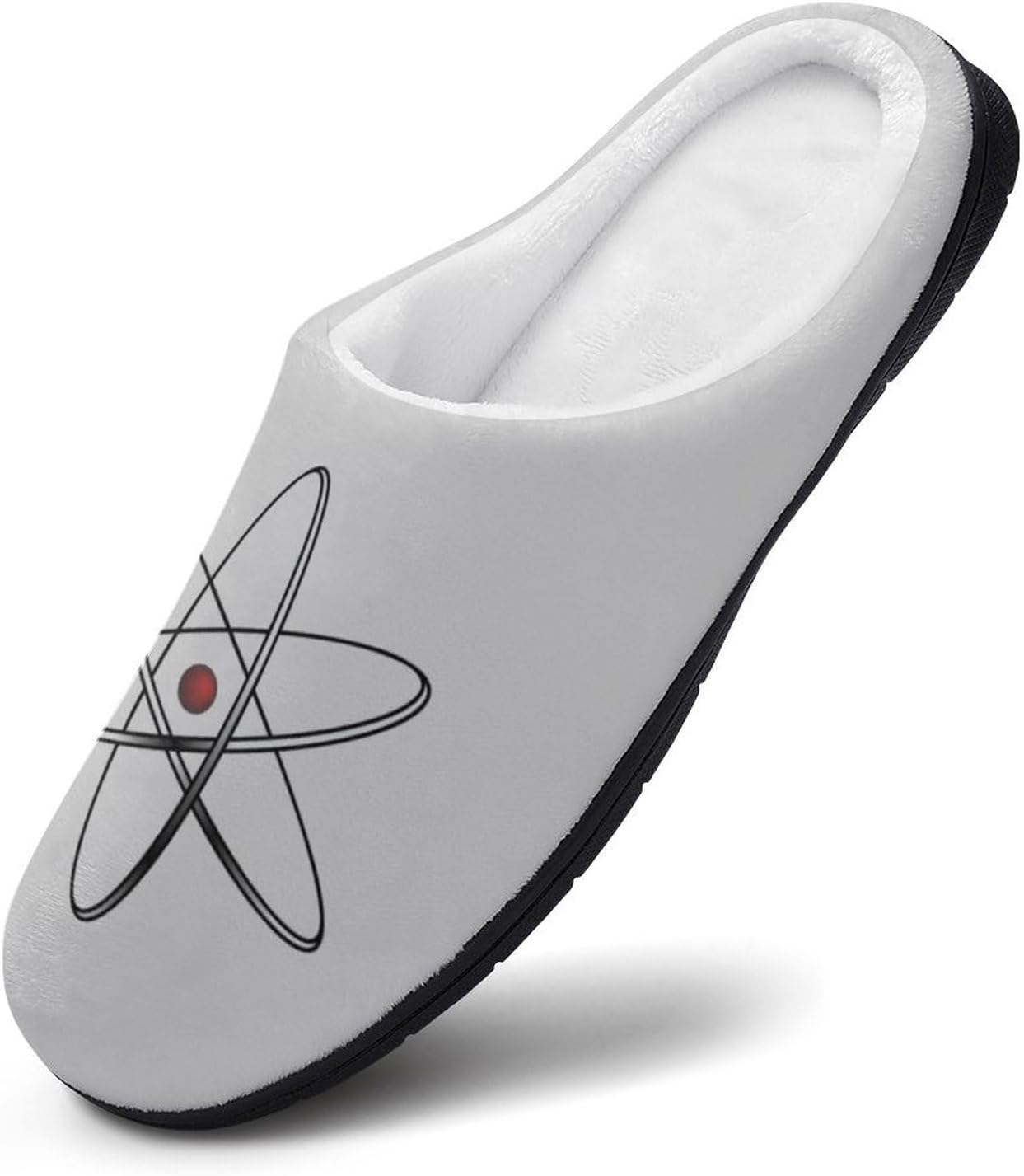 Physics Of Quantum Women's House Slippers Memory Foam Warm Shoes Spa Rubber Sole Indoor Outdoor