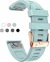 Vista 15 de Correa de reloj de 0.787 in para Garmin fenix 5s fenix 6s fenix 7s pro zafiro quickfit 20 bandas de repuesto para Garmin epix 2 1.654 in correa