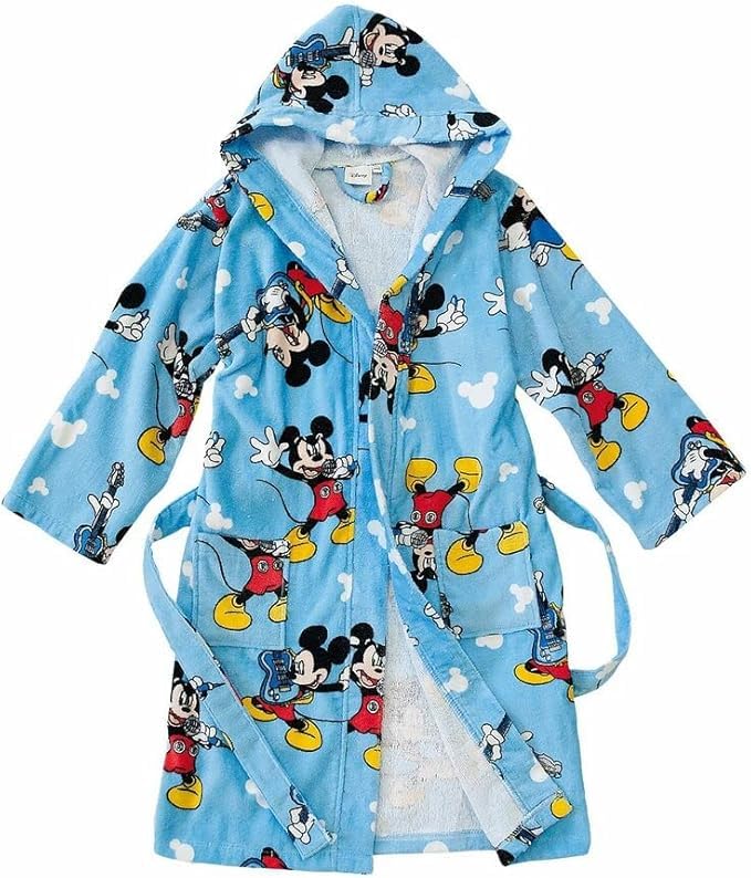 Caleffi Disney Mickey Star - Albornoz con capucha, Único., M/XXL
