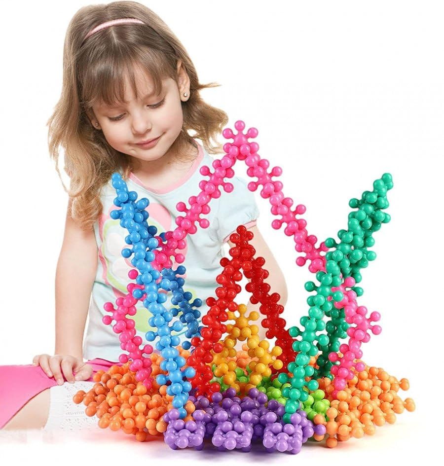 Your Shoppy Star Link Puzzle Children Puzzle for Children for Plastic Flowers Shape Puzzle Blocks 100 PIS