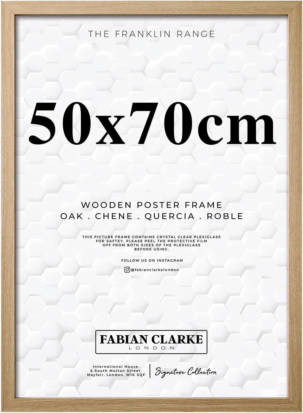 Picture Frames UK Ltd Elegant Black Picture Frame 50x70cm Versatile