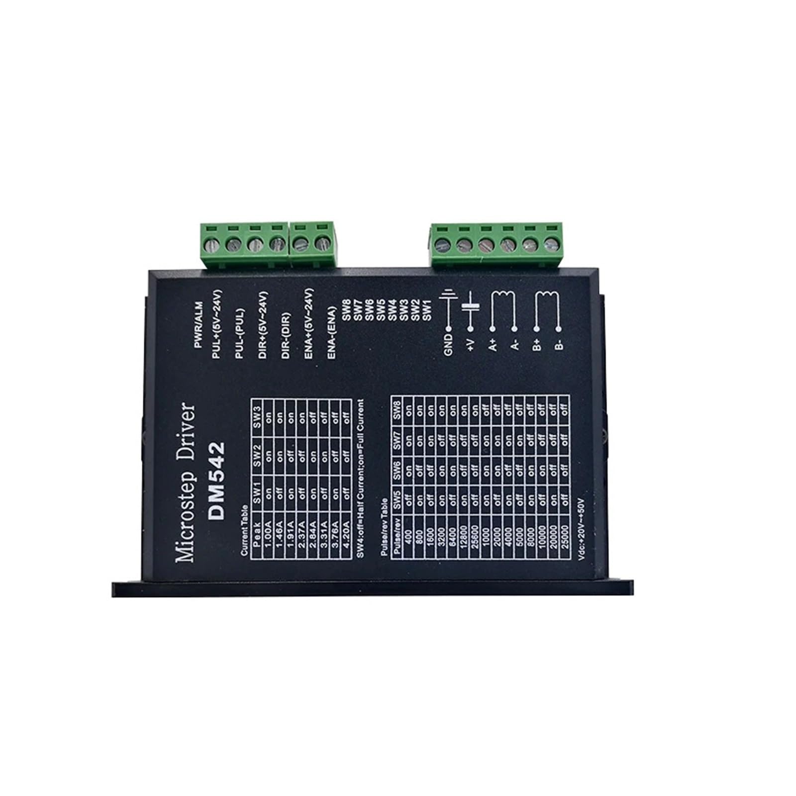 Pilote DM542 microstep 25600 avec coque de protection haute précision