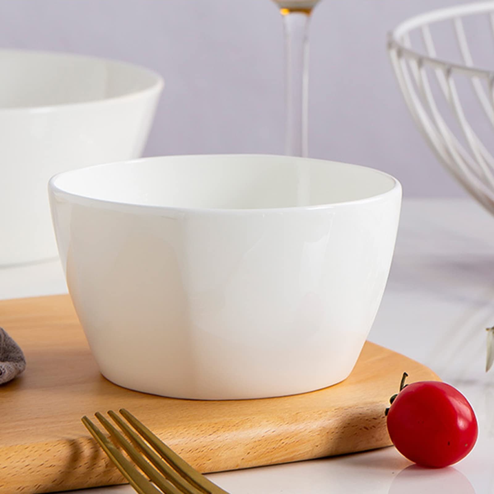 Bol de céréales Bols en Porcelaine, Bols à Soupe en céramique, Grand Bol en Tant Que Bols Ramen, Bols à salades, for la Farine d'avoine, Bols à Soupe pour la Cuisine (Size : 1100ML)