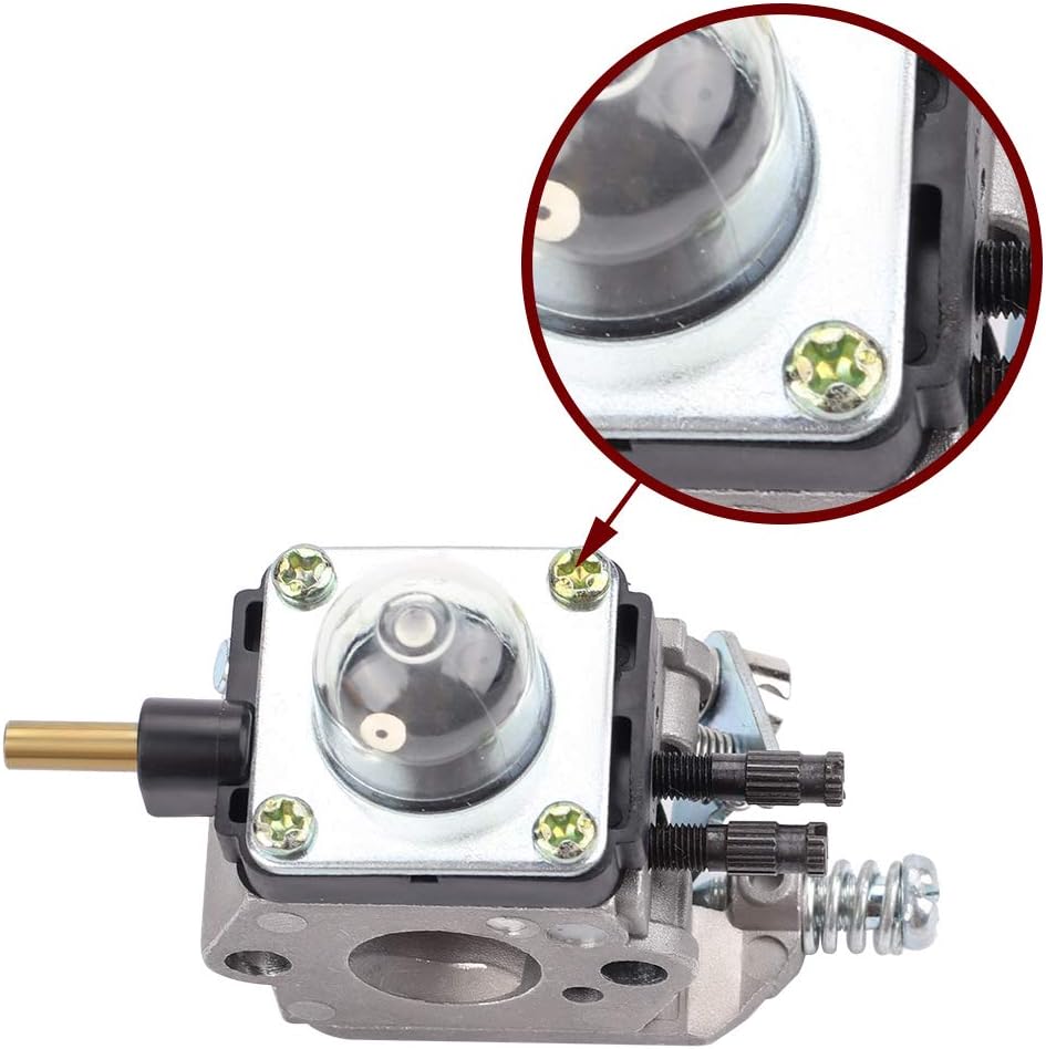 Butom C1U-K54A C1U-K17 Carburetor with Fuel Line Kit for Mantis Tiller 7222 7222E 7222M 7225 7230 7234 7240 7920 7924 Cultivator Echo TC-210 TC-210i ...