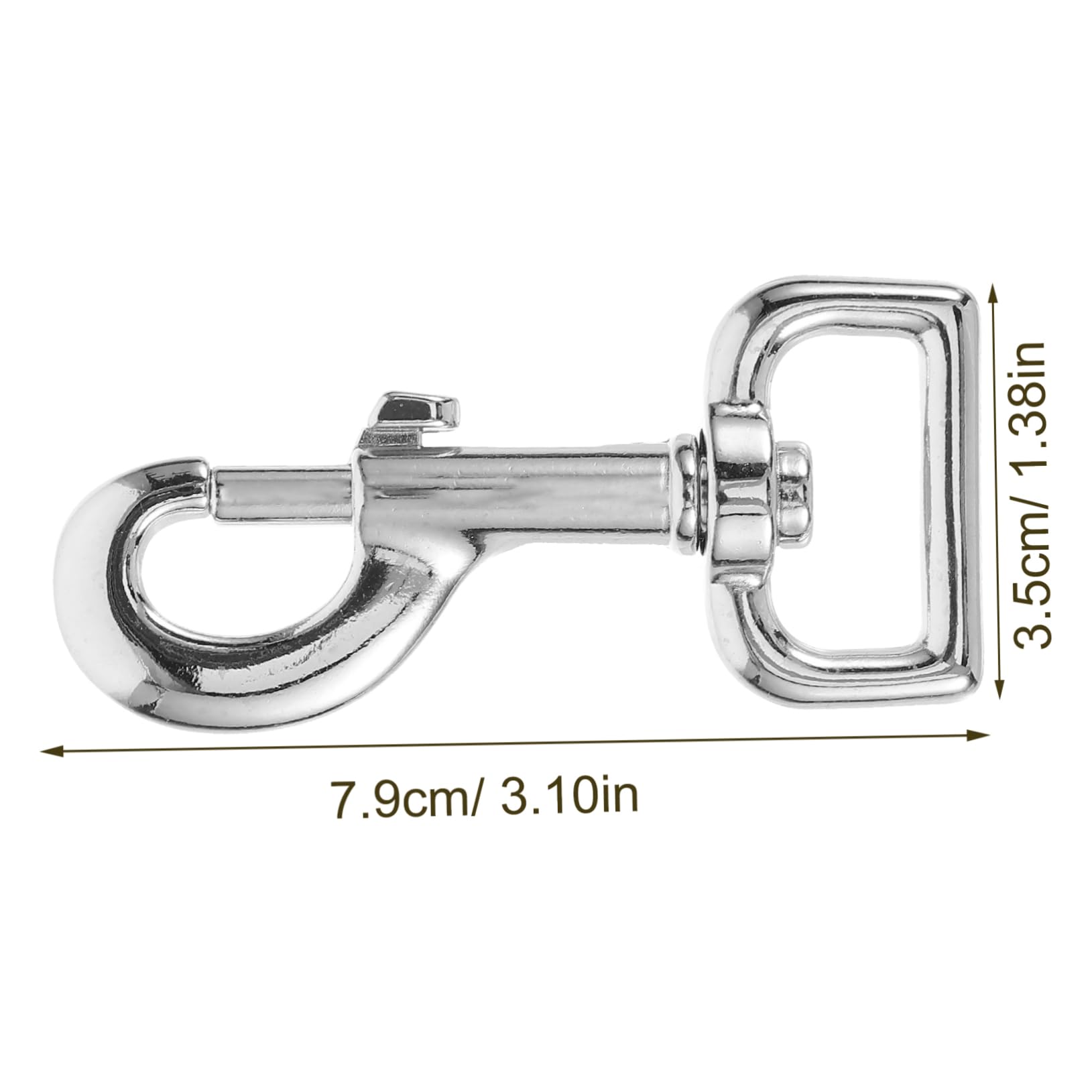 BESPORTBLE 2pcs Dog Leash Metal Clasp Leash Clasp Small Snap Swivel Hook Connector