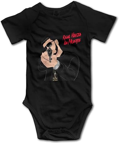 Amazon.com: Anuel AA Real Hasta la Muerte - Body de manga corta para bebé,  color negro : Ropa, Zapatos y Joyería