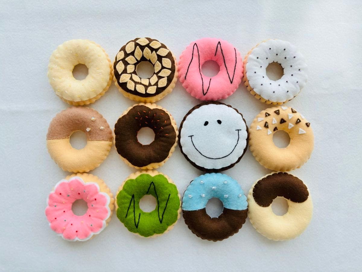 Amazon | ドーナツいろいろ12個セット ハンド ド おままごと ごっこ