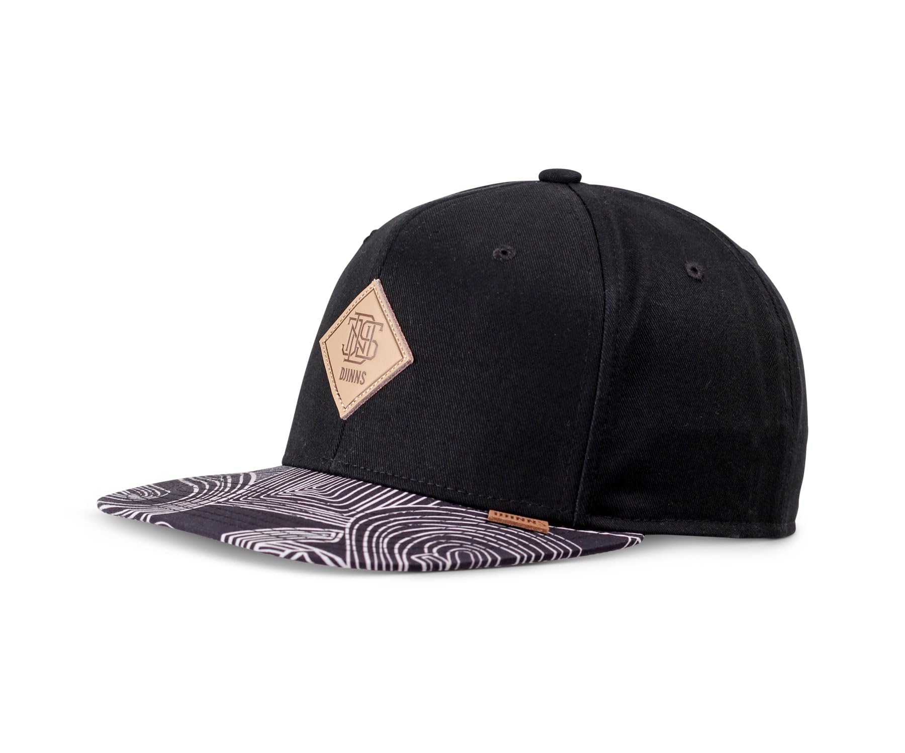 Djinns Men's Black 6P Sb Ma Pattern Rev. Cap By