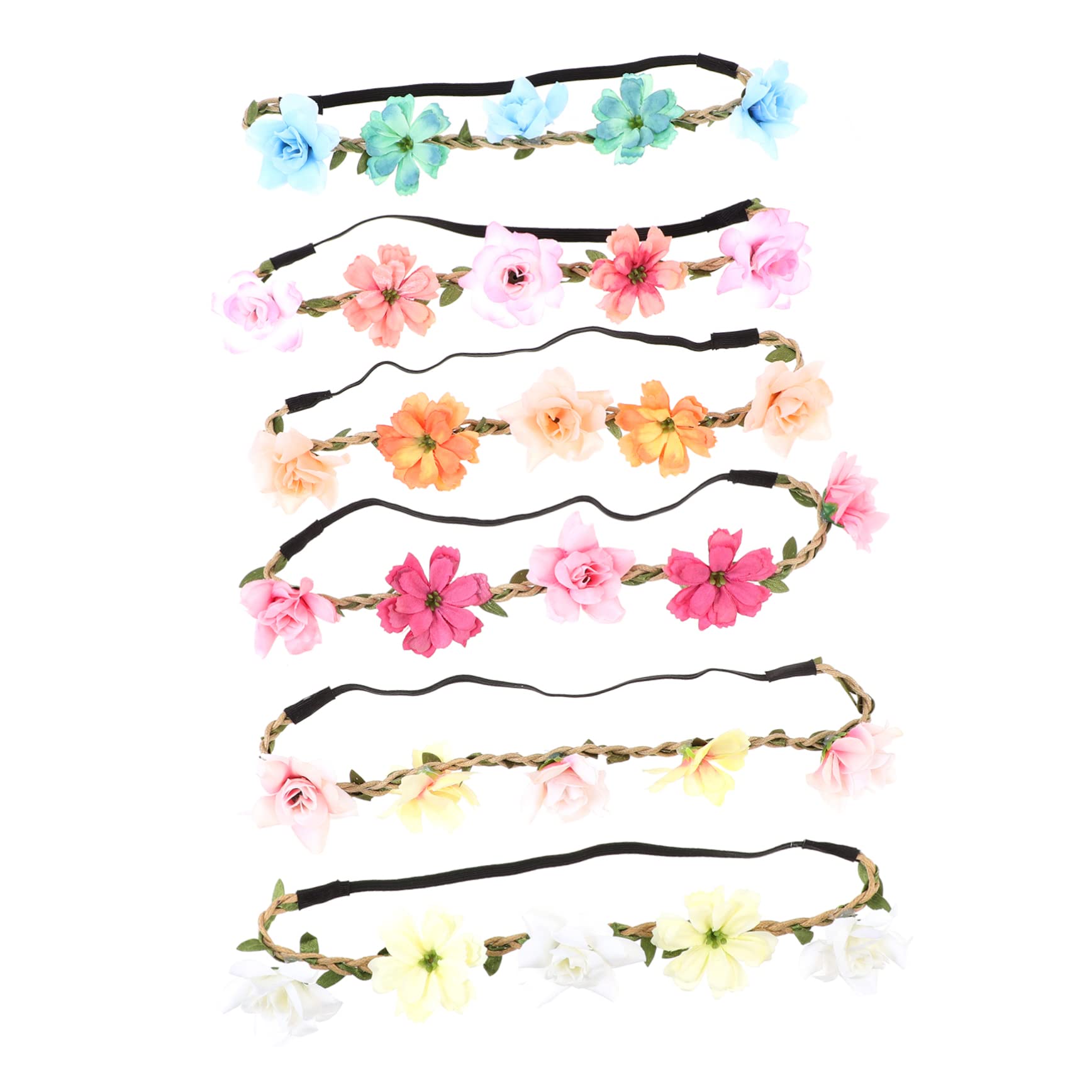 30stücke Teiliges Blumenkranz Haarschmuck Für Hochzeiten Festivals Fotografie Elastisches Und Hautfreundliches Design Mit Realistischen Farben Und Lebensechten Blumen Für Damen