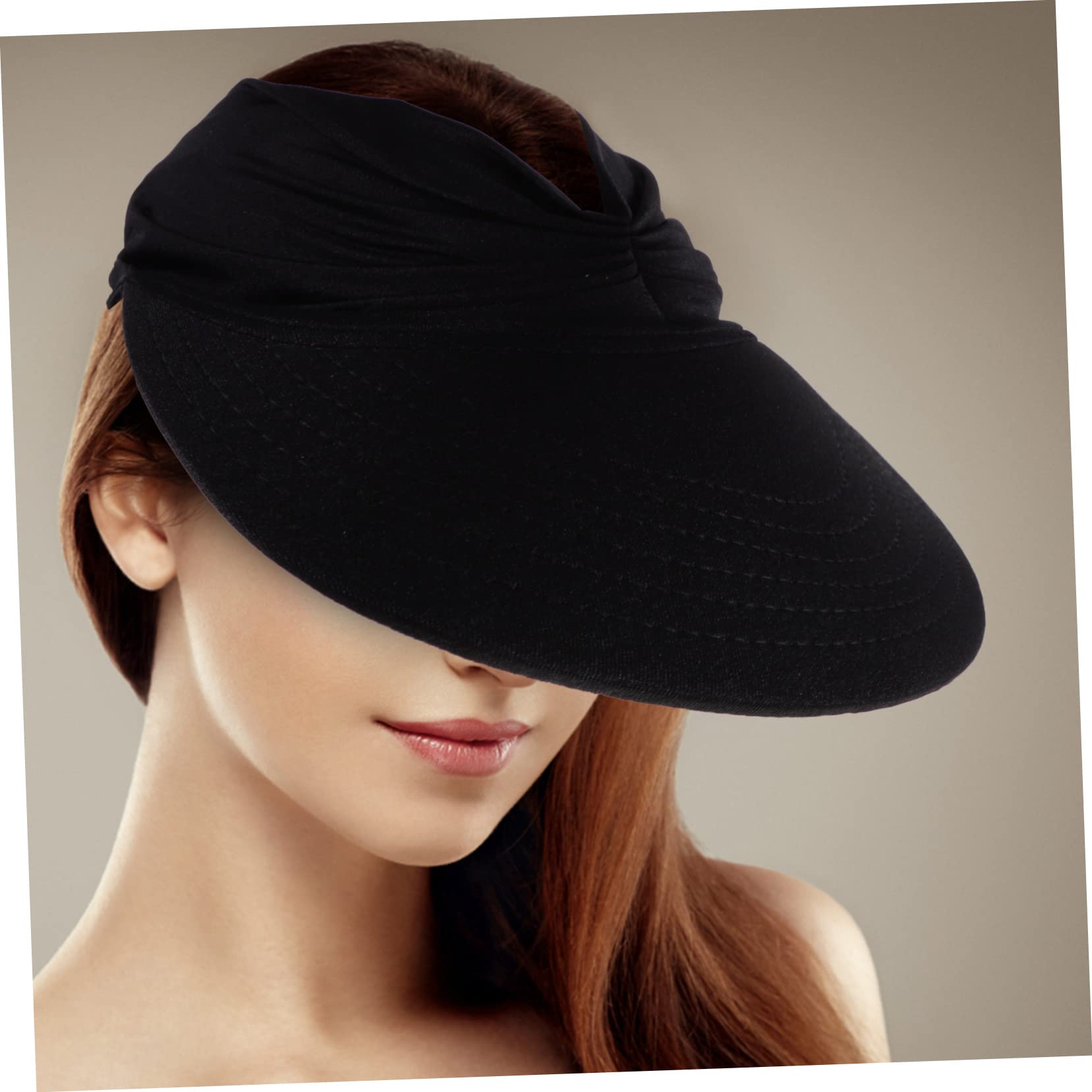 BESPORTBLE 4 Pièces visière de Plage Chapeau de Soleil pour Femme Chapeau de visière extérieure Chapeau Femme Chapeaux visières de Plage pour s Chapeau de e Portable Nylon