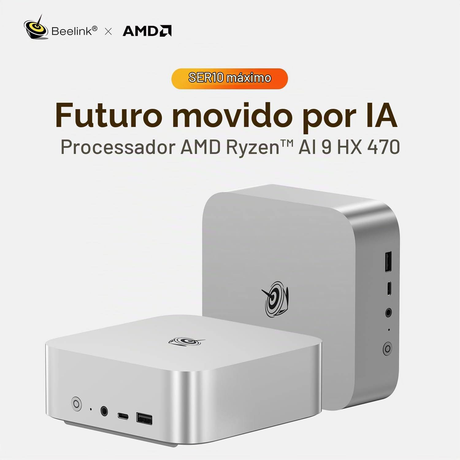 Beelink Mini PC SER10 MAX, AMD Ryzen AI 9 HX 470 (4nm, 12C/24T