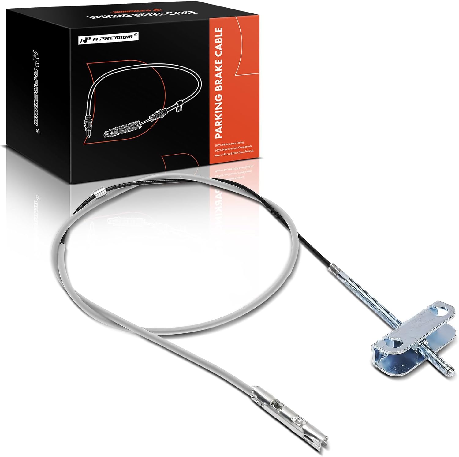 A-Premium Intermediate Side Parking Brake Cable Assembly Compatible with GMC, Chevrolet and Cadillac Models: Yukon XL 1500 2009-2014, Suburban 1500 2009-2014, Avalanche, Escalade ESV, Escalade EXT