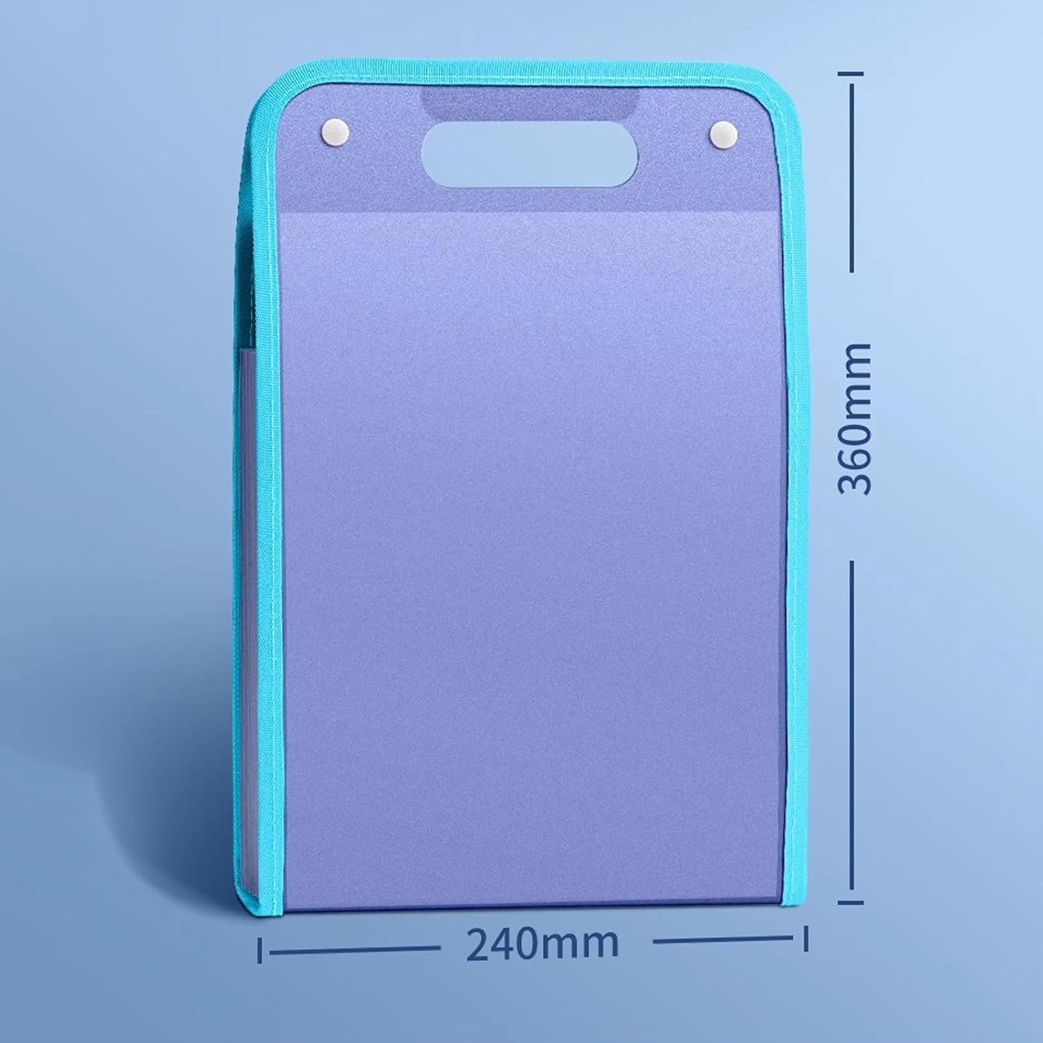 organizador de archivos en acordeón, Carpeta de archivos Carpeta de mano A4 de 3 piezas Organizador de 13 capas de gran capacidad Bolsa de archivos vertical con cierre a presión Carpeta de plástico mu