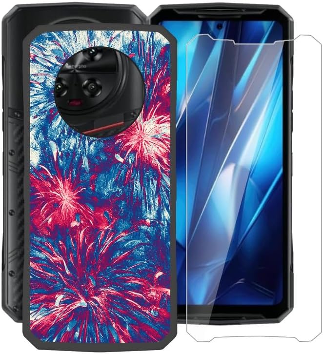 Phone Case for Doogee DK10 (6.67"), with [1 X Tempered Glass Screen Protector], Ultra-Thin Soft Silicone Skin, Black Shockproof Bumper Cover for Doogee DK10 - Gorgeous