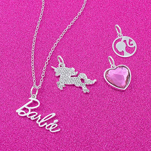 Collar Barbie de cristal con colgantes intercambiables para moda infantil 2