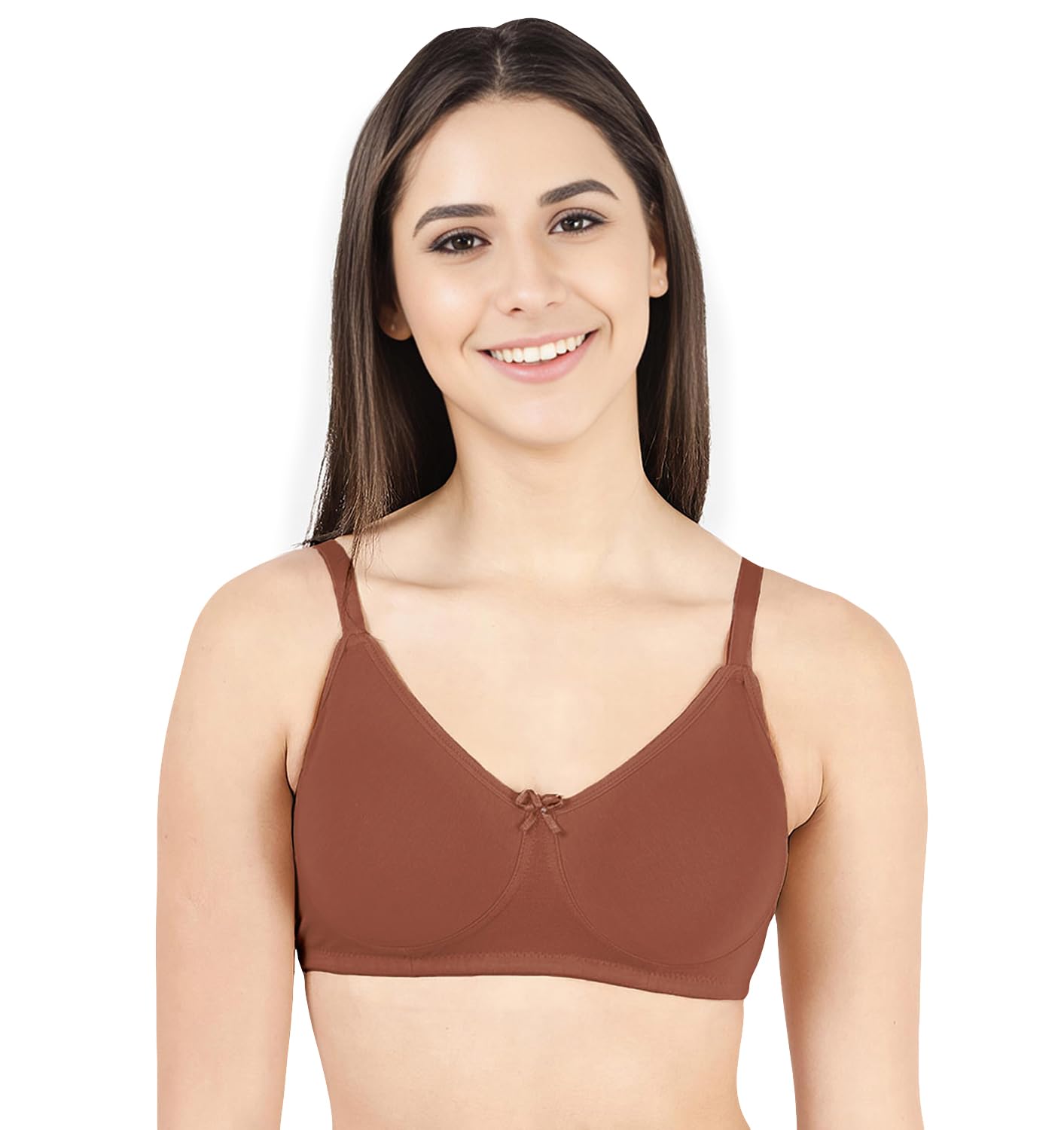shyaway Susie Rustic Brown Wirefree Full Coverage Everyday Bra-picture-23
