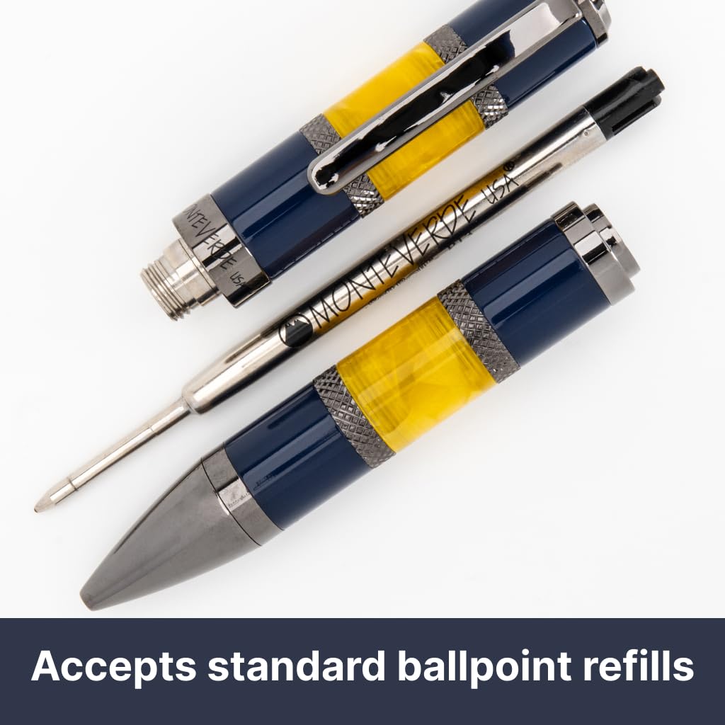 Amazon | Monteverde USA レガッタスポーツボールペン ブルー/イエロー