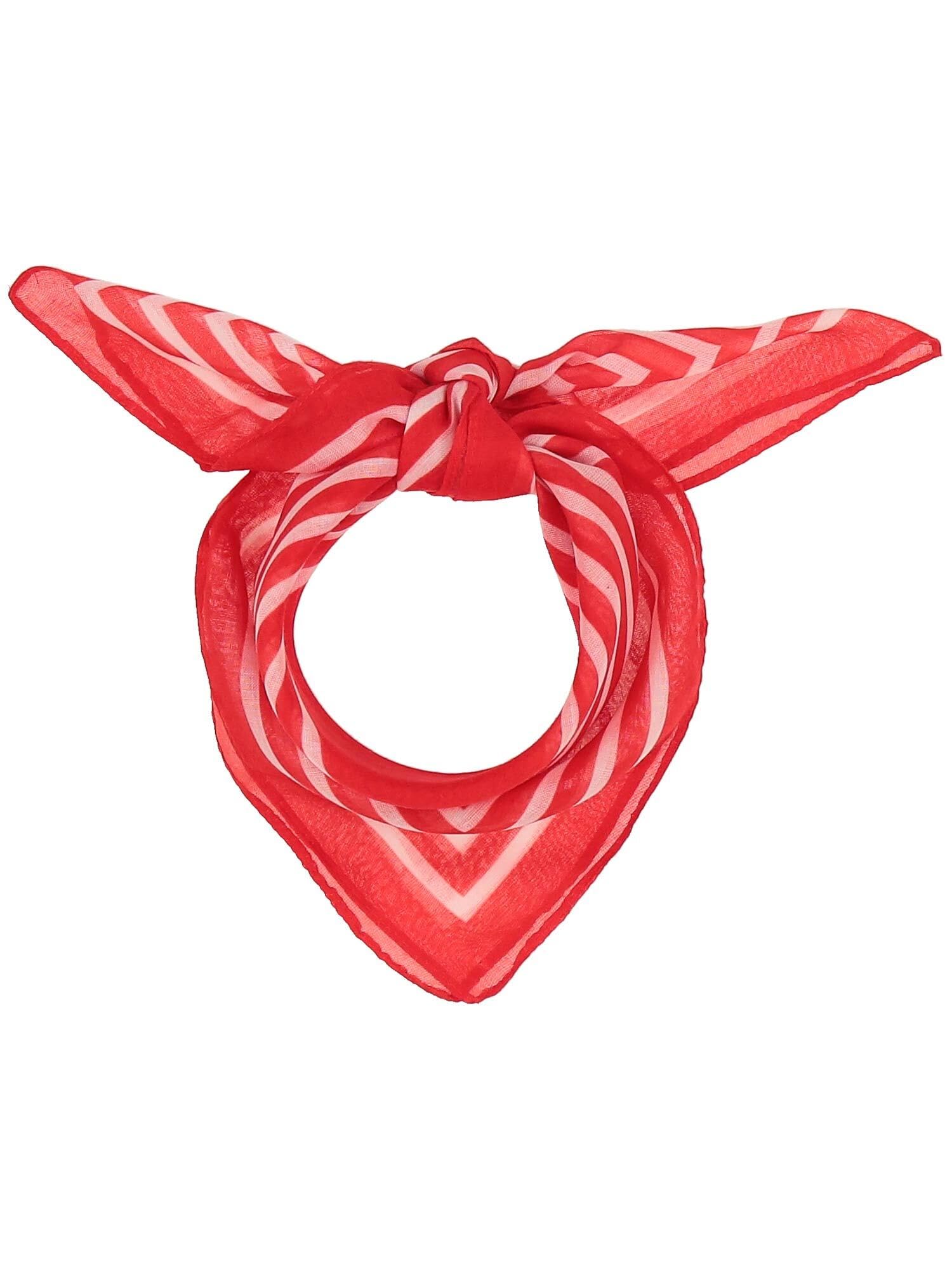 Bandana w paski - Rozmiar 55 x 55 cm - Bandana dla mężczyzn i kobiet - Idealny szalik Nicki na lato