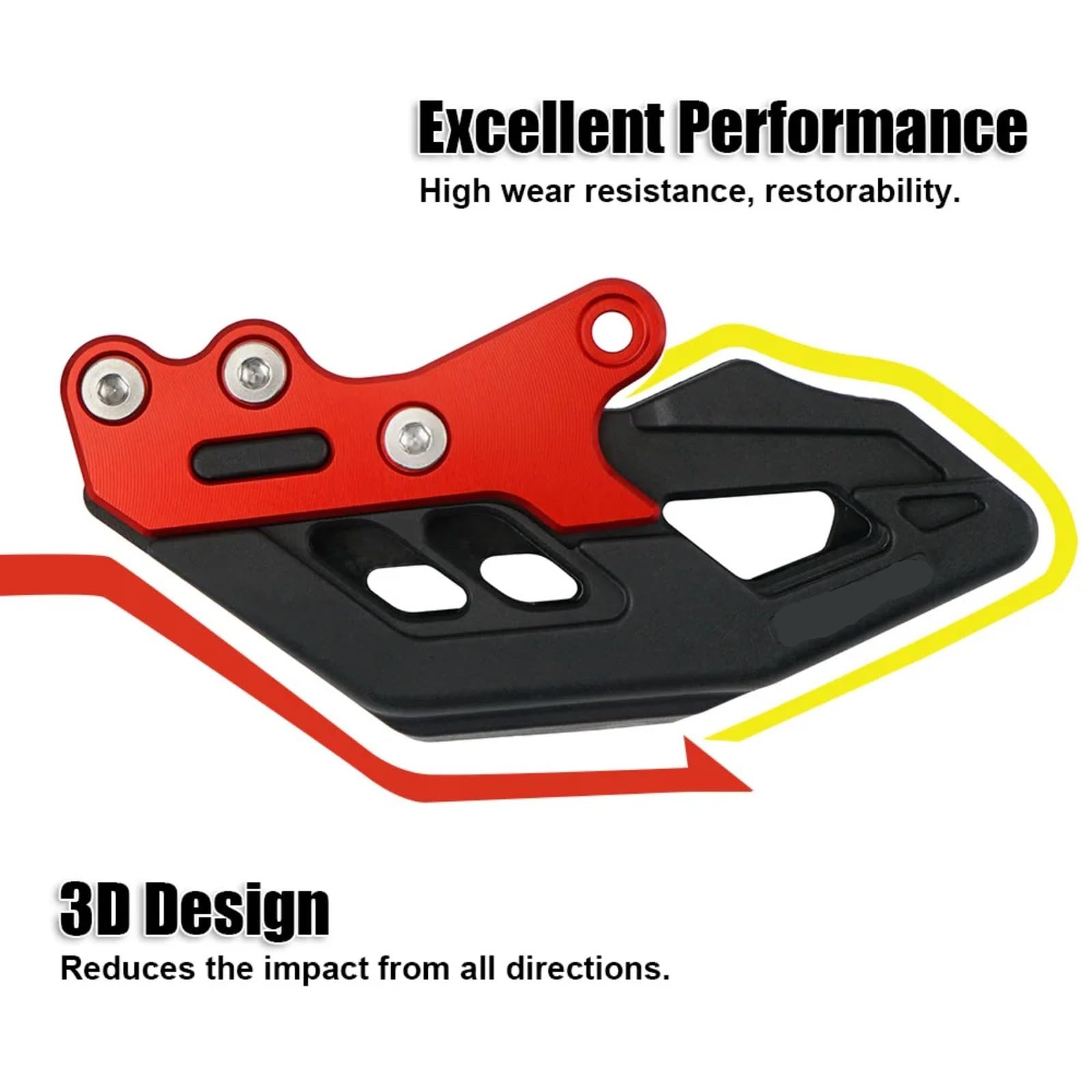 Tendicatena Moto Compatibile Con CRF250RX 2019-2022 Per CRF450RX 2017-2022 Moto Catena Guida Protezione Protezione Tendicatena Guida Tenditore