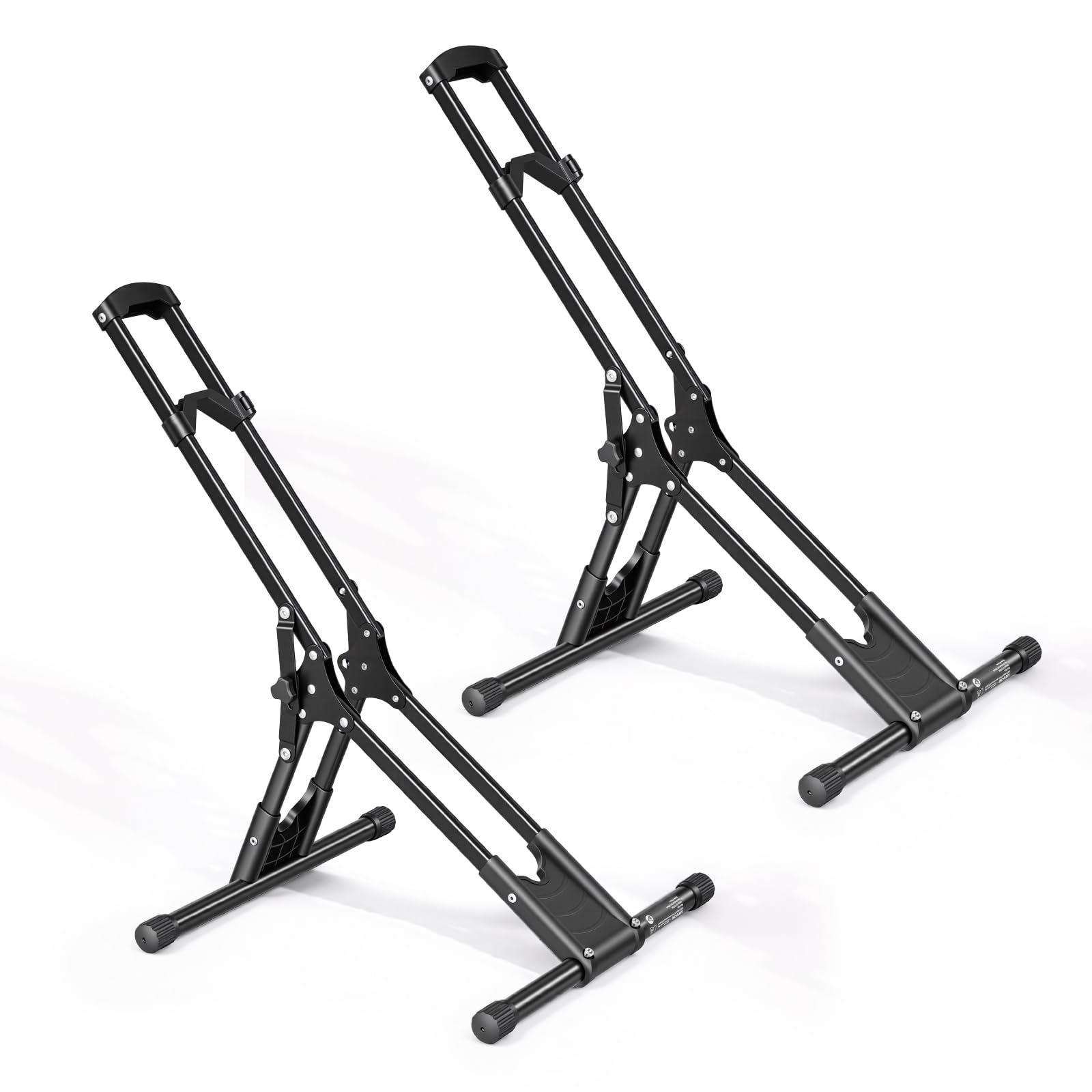 VEVOR Support de Vélo au Sol, Râtelier Vélo Pliable Autoportant, Lot de 2