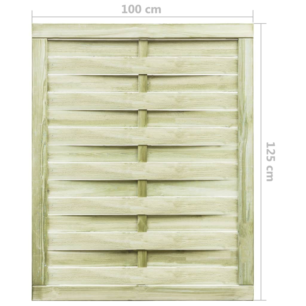 Cancello da giardino in legno massiccio, 100 x 125 cm, verde | Legno di pino impregnato in autoclave, resistente alle intemperie, robusto, facile da montare con viti