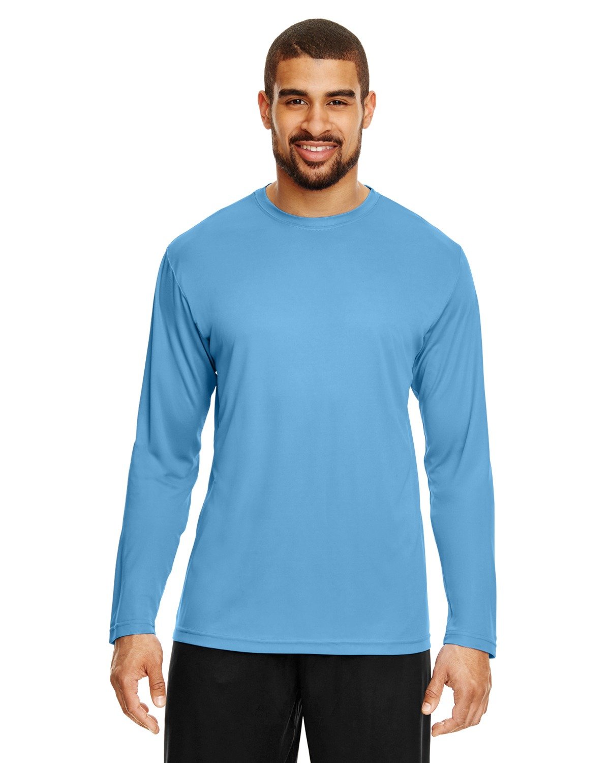 Team 365 Men's Zone Performance Long-Sleeve T-Shirt M SPORT LIGHT BLUE