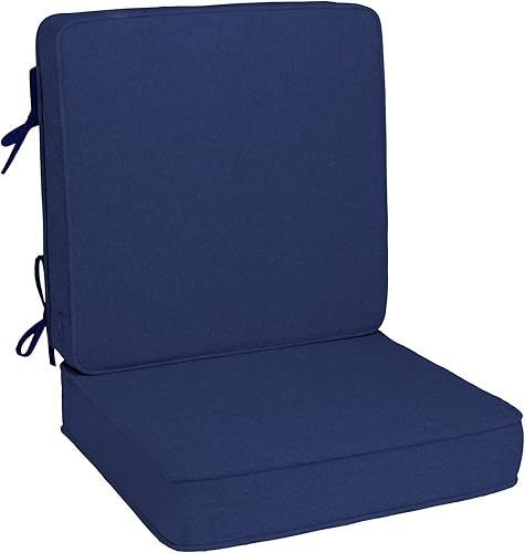 Miniatura 1 de Quality Outdoor Living Cojín de comedor para asiento profundo, color azul marino